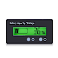 Miniatyrbild 1 av 5: Batterimonitor Digital Batterikapacitetstestare Universell Voltmeter Testare Voltmeter Monitor