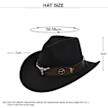 Miniatyrbild 2 av 5: Cowboyhatt Retro Jazzhatt Silver Chain Ull Topphatt Filt Hatt Retro Faux Fårhatt Cowboyhatt