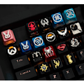 Miniatyrbild 2 av 3: Agents of Shield Tematiserade Tangentbordsknappar för Cherry MX-brytare - Passar de flesta mekaniska speltangentbord - Med Tangentbordsavdragare