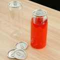 Miniatyrbillede 5 af 5: 10 stk. plastikdåser drikkeflasker forseglet dåse mælkete juice 500 ml krukke med låg