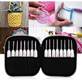Miniatyrbild 4 av 5: Clover virknålsset 16 st med bärbar väska för DIY handarbete för älskare (blå)