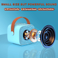 Pikkukuva 3 / 7: Mini Karaoke-laite lapsille, Kannettava Bluetooth-kaiutin langattomalla mikrofonilla, Lahja pojille ja tytöille 4-10 vuotiaille syntymäpäiville ja joulujuhliin (Sininen)