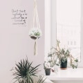 Miniatyrbild 6 av 7: 3 x Växt Hängare Makramé Planter Hängande Blomkruka med Bomullsrep Blomkruka Hängare Växthängare för Inomhus Utomhus Tak Balkong Vägg Dekoration