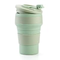 Miniatyrbild 1 av 2: Hopfällbar Kaffekopp För Resor Silikon Vikbar Mugg Med Lock Hållbar Återanvändbar Bärbar Flask För Camping Niuniu