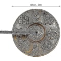 Miniatyrbillede 5 af 5: Tibetansk Tingsha-klokke med smukt etui, nepalesiske cymbaler til lydhealing, yoga, meditation, mindfulness, klokkeklang, astamangal - otte lykkebringende (lille, messing)
