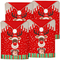 Miniatyrbild 1 av 5: Julstolsöverdrag 4-pack Tyg Lägg Till Stolsöverdrag Juldekoration Passar Alla Stolar Stolsöverdrag Möbelöverdrag