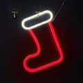 Miniatyrbild 1 av 5: Jul Neon Skylt, Jul Boot Neon Ljus, LED Vägg Dekorativ, Batteri & USB Drivna Ljus Upp Vägg Dekor, Jul LED Ljus Upp Skylt för Sovrum