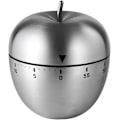 Miniatyrbilde 1 av 6: Apple Kjøkken Timer Manuell, Rustfritt Stål Mekanisk Roterende Alarm 60 Minutter Nedtelling Søt Apple-Formet Timer for Kjøkken Matlaging Læring