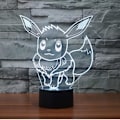 Miniatyrbild 5 av 5: Ethan Allen Go Eevee 3D nattlampa 7 färger skiftande LED skrivbordslampa touch-knapp rum dekor anime bordslampa för barn sovrum - Snngv