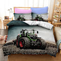 Miniatyrbild 1 av 2: 3D Digitaltryckning Cool Tractor Series Sängkläder Tredelad Set TLJ6 180*200cm -ZHENV（180*200cm）