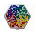 Miniatyrbillede 3 af 4: Hexagonal Version Brætspil Blokus Lærende Legetøj Firkanter Spil Nemt At Spille For Børn Russisk Box Serie Spil