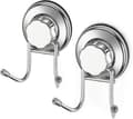 Stark sugkoppskrok, rostfri krok utan skador, 2-pack