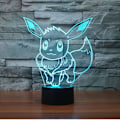 Miniatyrbild 3 av 5: Ethan Allen Go Eevee 3D nattlampa 7 färger skiftande LED skrivbordslampa touch-knapp rum dekor anime bordslampa för barn sovrum - Snngv