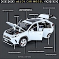 Pikkukuva 2 / 4: 1:24 Toyota RAV4 Valo- ja Ääniominaisuuksilla ja Palautusfunktiolla Lasten Leikkikokoelmafiguuri