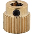 Miniatyrbild 4 av 4: 10 st delar mässing extruderhjul 26 tänder mässinghjul för Cr-10.cr-10s,ender 3 extruder,ender 3 Pro,mk7 Mk8(26 tänder)