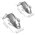 Miniatyrbillede 3 af 3: 2 stk. kageform fisk form bageform madform metal geléform bageværktøj