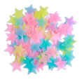 Miniatyrbild 5 av 5: 400 st Luminous Paste Fluorescerande Stjärna Väggdekaler Plast Självhäftande Barnrum Dekorativ Dekal 4 Färger 3cm