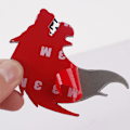 Miniatyrbillede 4 af 5: Metal Bil Mærkat Ulv Hoved Totem Mærkat Ulv Emblem Køretøj Mærkat Dekoration Sort 1par Bil Mærkater sort2stk)