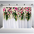 Miniatyrbild 1 av 4: Bröllop Blomstervägg Bakgrund Polyestertyg Rosa Brud Tegel Blommig Romantisk Ros Växt Elegant 7bx5h