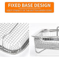 Miniatyrbilde 5 av 5: 1 stk kurv til ovn, rustfritt stål kurv, non-stick mesh kurv, brett trådkurv
