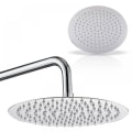 Miniatyrbilde 1 av 5: Antirust regndusj overhead dusj Polert 25cm regndusjhode - Cisea sølv
