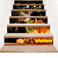 Miniatyrbild 4 av 5: Halloween-trappdekaler sovrum vardagsrum tapet