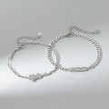 Miniatyrbillede 5 af 5: 2 stk. Lovers Armbånd til Par Blomster Bramble Armbånd