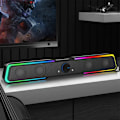 Miniatyrbillede 2 af 4: RGB-belyst Mini Soundbar med Bærbar Desktop Subwoofer, Bluetooth Højttaler til Forbedret Bas