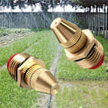 Miniatyrbillede 4 af 5: 2 stk. 1/2 (DN15) Messingspraydyse Justerbar Havevandslange Fittings