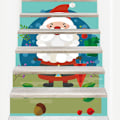 Miniatyrbild 3 av 5: 3D Julgran - 39.3 Tum X 7.08 Tum - 9 - Med Presentaskar Självhäftande Trappstegsdekaler Julfest Heminredning