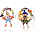 Pikkukuva 3 / 3: 2023 Mardi Gras Scarecrow -koriste, kurpitsa ja noita