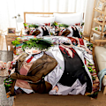 Miniatyrbild 1 av 2: 3D Digitaltryck Cartoon My Hero Academia Quilt Cover Pillowcase Sängkläder Tredelad Set YXX10 180*200cm -ZHENV（180*200cm）