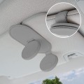 Pikkukuva 5 / 5: Aurinkolasiteline autoon, nahkainen aurinkolasien pidike, järjestäjä, päivitetty, uusi, kaksoispaikkainen, magneettinen, yleiskäyttöinen, harmaa