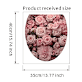 Miniatyrbild 4 av 4: Romantisk Rosa Vattentät Toalettsticker för Badrum och Toalett