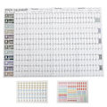 Miniatyrbild 5 av 5: 1 Set Yearly Väggkalender 2024 Kreativ Planer Väggkalender Daglig Schema Kalender-hao