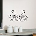Miniatyrbild 4 av 5: Kaffekopp Design Dekaler Vägg Hem Dekorationer Kök Restaurang Dekor