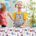 Miniatyrbild 2 av 2: 1 st bordsduk Vattentät bordsduk Anti-smuts bordsmatta för barn målning