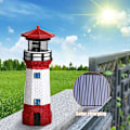 Miniatyrbild 2 av 4: Solcellsdriven Trädgårdsdekoration Utomhusbelysning Resin Trädgårdsstaty Fyrtorn För Gräsmatta Gräsmatta Dekoration