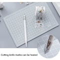 Miniatyrbild 5 av 5: 2 st Dubbelsidig Självläkande Skärmatta, Rotationsklippbräda med Rutnät & Halkskydd, Rotationskniv för Hantverk, Tyg, Quiltning, Sömnad, Skärning