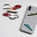 Miniatyrbilde 5 av 5: 100 stk JDM Racing bilklistremerker - Vanntette bilklistremerker i vinyl for barn, bærbar PC, Hydroflask, vannflasker, barnehjelmer, datamaskinbilklistremerker