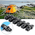 Miniatyrbild 5 av 5: 10 st Tarp-klämmor, Utomhus Tält Takklämma Markis Vindtät Fastspänningsklämma