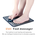 Miniatyrbillede 4 af 5: Ems Fodmassager Ben Reshaping Måtte Pad Blod Relief Smerter Genopladelig Usb Ny