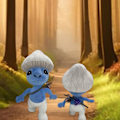 Pikkukuva 2 / 5: 25cm söpö Smurffi-kissapehmolelu faneille lahjaksi, pehmeä täytetty hahmonukke Xams-lapsille - Snngv