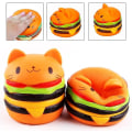 Miniatyrbillede 4 af 5: (Katteburger) Langsomt stigende squishy legetøj, Jumbo Squishies Pack Prime Langsomt stigende duftende Squishies Squeeze bløde legetøj Stressaflastningsgaver til børn og A