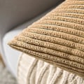Miniatyrbild 3 av 5: 2-pack Corduroy Mjuk Enfärgad Dekorativ Fyrkantig Prydnadskudde Överdrag Set Kuddfodral Örngott För Soffa Sovrum Bil 66 x 66 cm Khaki