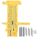 Miniatyrbild 1 av 5: Justerbar Kompasskutter i PVC-plast, 10-300 mm, Gul, Hög Kvalitet