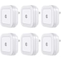 Miniatyrbild 1 av 5: WABJTAMLED Nattlampa, Plug-in [6 Pack] Super Smart Dusk to Dawn Sensor, Nattlampor Lämpliga för Sovrum, Badrum, Toalett, Trappor, Kök, Hallwa