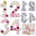 Miniatyrbild 3 av 5: Nummerform, DIY Silikonform, 3D Handgjorda Ljusstakeformar, Gipsform, Ljusstakeform - Nummer 3