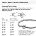 Miniatyrbilde 3 av 5: Pandora Moments Dame Sterling Sølv Ikonisk Slangebåndsarmbånd Til Charms