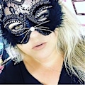 Miniatyrbild 1 av 3: Svart kattögonmask, lämplig för maskerad, jul och halloweenfester
